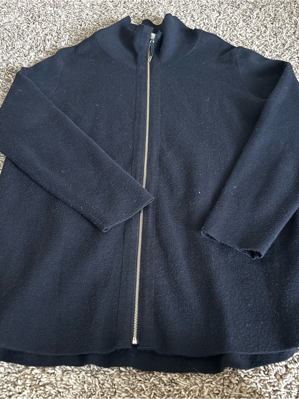 Soft Surroundings women  Black Lightweight Zip-Front Jacket XL